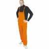 Salopette Orange Fluo Adulte - Taille Unique