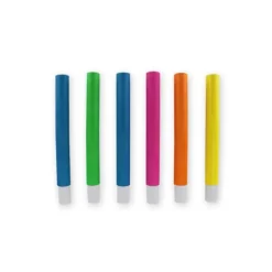 6 sarbacanes en carton fluo