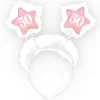 Serre-tête Anniversaire Adulte 50 ans - Rose et Blanc