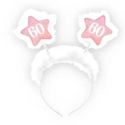 Serre-tête Anniversaire Adulte 60 ans - Rose Fuchsia
