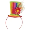 Serre-Tête Chapeau de Clown Multicolore Femme