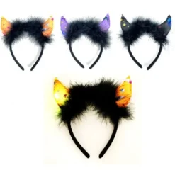 Serre-Tête de Diablotin avec LED clignotantes pour enfant - Couleur Aléatoire