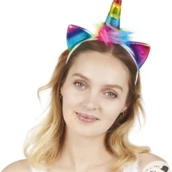 Serre-tête de licorne arc-en-ciel