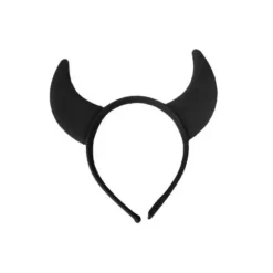Serre-tête Enfant Cornes de Diable - Couleur Noir