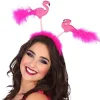 Serre-Tête Flamant Rose Avec Plumes