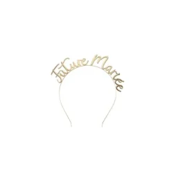 Serre-Tête Future Mariée Métal Or