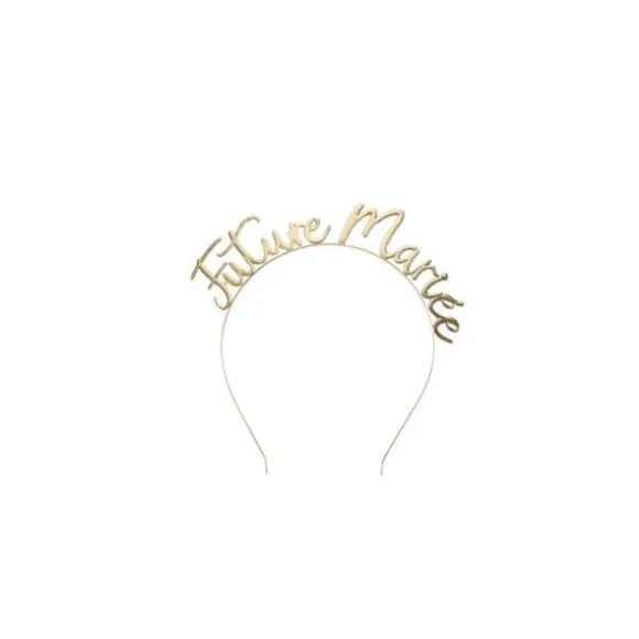 Serre-Tête Future Mariée Métal Or
