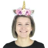 Serre-Tête Licorne Pailleté à Fleurs