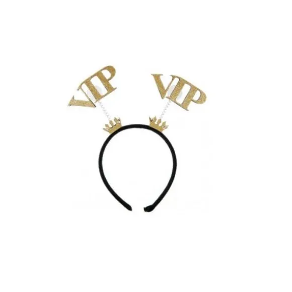 Serre-Tête pailleté VIP Or