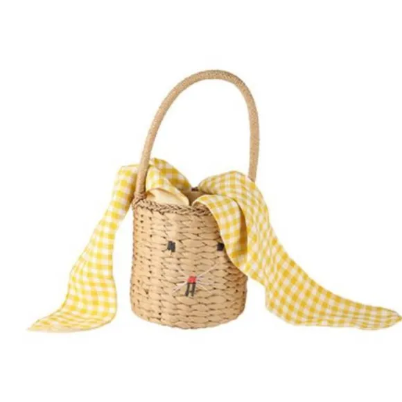 Serre-tête pour Pâques - Oreilles de lapin avec fleurs - Couleur Aléatoire