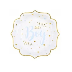 20 Serviettes - Baby shower métal - Couleur au choix