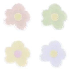 20 serviettes cocktail en forme de fleurs en papier - 26 x 26 cm - Pâques
