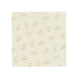 15 serviettes cocktail en papier - 24 x 24 cm - Collection Gold'n Age - Âge au choix