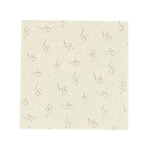 15 serviettes cocktail en papier - 24 x 24 cm - Collection Gold'n Age - Âge au choix