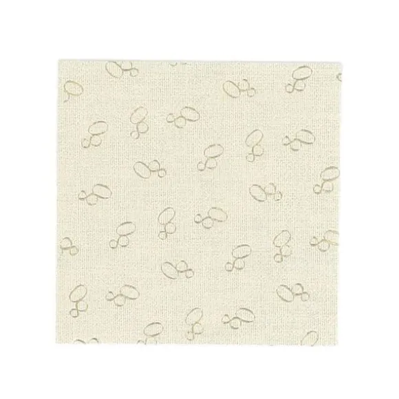 15 serviettes cocktail en papier - 24 x 24 cm - Collection Gold'n Age - Âge au choix