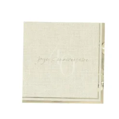 15 serviettes cocktail en papier - 24 x 24 cm - Collection Gold'n Age - Âge au choix