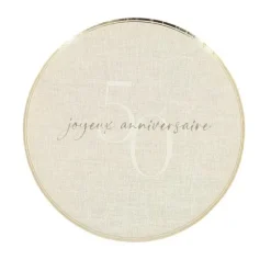 15 serviettes cocktail en papier - 24 x 24 cm - Collection Gold'n Age - Âge au choix