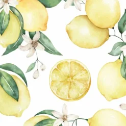 20 serviettes cocktail en papier - 25 x 25 cm - Atelier "Citrons"