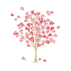 20 serviettes cocktail en papier - 25 x 25 cm - Love Tree