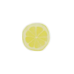 20 serviettes cocktail en papier - Tranche de citron - 24 x 24 cm - Collection Dolce Vita