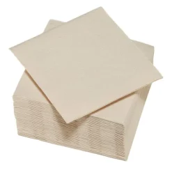50 serviettes cocktail micro-gaufrées en ouate de cellulose - 25 x 24 cm - Couleur au choix