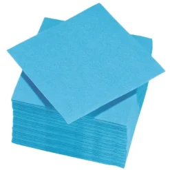 50 serviettes cocktail micro-gaufrées en ouate de cellulose - 25 x 24 cm - Couleur au choix