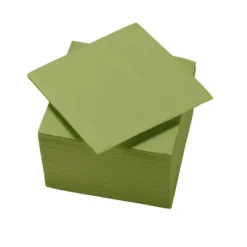 50 serviettes cocktail micro-gaufrées en ouate de cellulose - 25 x 24 cm - Couleur au choix