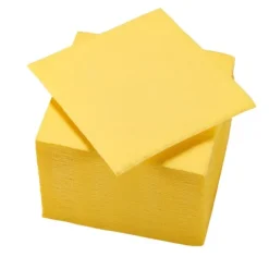 50 serviettes cocktail micro-gaufrées en ouate de cellulose - 25 x 24 cm - Couleur au choix