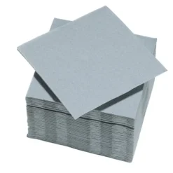 50 serviettes cocktail micro-gaufrées en ouate de cellulose - 25 x 24 cm - Couleur au choix