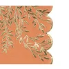 16 Serviettes - Collection Jolis Brins - Terracotta et Or
