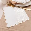 16 Serviettes - Collection Jolis Brins - Blanc et Or