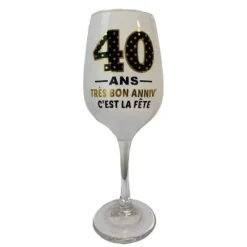 24 Serviettes de Table Métallisées Dorées - Âge au choix