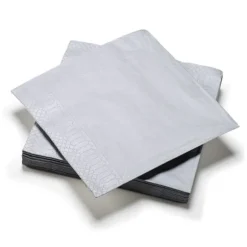 20 Serviettes en Papier - Argent
