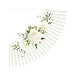 16 Serviettes en papier - Floral White