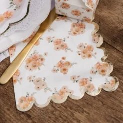 16 serviettes en papier FSC® - 33 x 33 cm - Collection Peachy