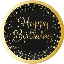 16 serviettes en papier pour anniversaire - 33 x 33 cm - Collection Starlight - Âge au choix