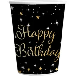 16 serviettes en papier pour anniversaire - 33 x 33 cm - Collection Starlight - Âge au choix