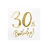 20 serviettes en papier pour anniversaire - 33 x 33 cm - Âge au choix