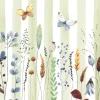20 serviettes en papier - 33 x 33 cm - Atelier "Fleurs et Rayures"