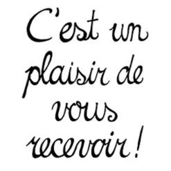 20 serviettes en papier - 33 x 33 cm - Atelier "C'est un plaisir de vous recevoir !"