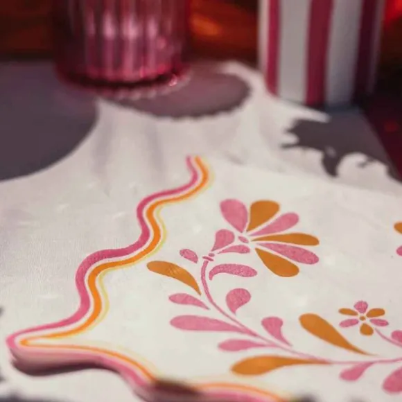 16 serviettes en papier - 33 x 33 cm - Collection Pink Lemonade
