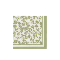 16 serviettes en papier - 32 x 32 cm - Collection Botanica Verde
