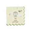 10 serviettes "1er Anniversaire" en papier - 33 x 33 cm - Collection Dans les Nuages