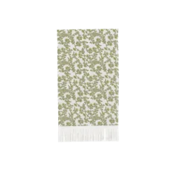 16 serviettes à franges en papier - 20 x 40 cm - Collection Botanica Verde