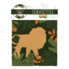 10 serviettes "Joyeux Anniversaire" en papier - 26 x 26 cm - Collection Jungle Party