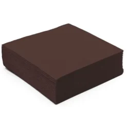 50 Serviettes Micro-gaufrées - Chocolat