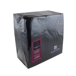 100 Serviettes Ouate de Cellulose Noir