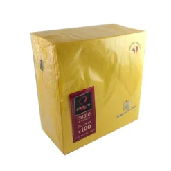 100 Serviettes Ouate de Cellulose Jaune