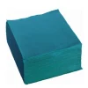 100 Serviettes Ouate de Cellulose 38 x 38 cm - Bleu Canard