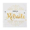 20 Serviettes "Vive la Retraite" - Elégant